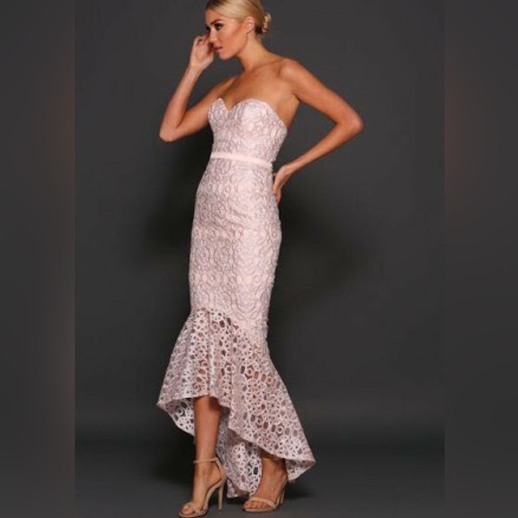 Elle Zeitune Dresses & Skirts - Elle Zeitoune Lace Blush Mermaid Dress , size 2